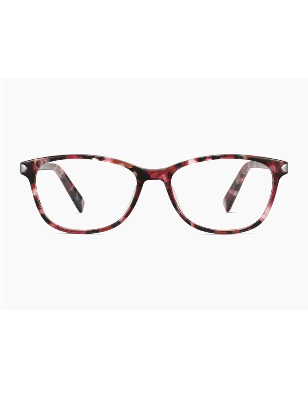 Warby Parker Eyeglasses Frames Daisy Medium Violet Quartz Crystal with Silver